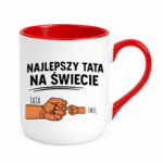 Kubek z dowolnym imieniem "Najlepszy tata na świecie"
