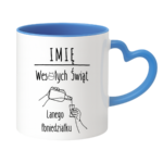 Kubek z dowolnym imieniem "Wesołych Świąt"