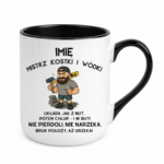 Kubek z dowolnym imieniem "Mistrz kostki i wódki"