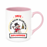 Kubek z dowolnym imieniem "Jesteś moim ulubionym bałwanem"