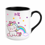 Kubek z dowolnym imieniem "Jednorożec"