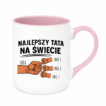 Kubek z dowolnymi imionami "Najlepszy tata na świecie"