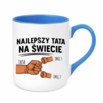 Kubek z dowolnymi imionami "Najlepszy tata na świecie"