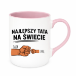 Kubek z dowolnym imieniem "Najlepszy tata na świecie"