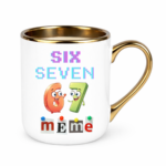 Kubek z napisem "Six Seven"