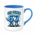 Kubek z napisem "Six Seven"
