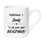 Kubek z dowolnym imieniem "Dyskutować z ... to jak gasić ogień benzyną"