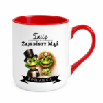 Kubek z dowolnym imieniem "Żajebisty mąż"