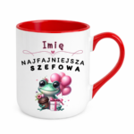 Kubek z dowolnym imieniem "Najfajniejsza szefowa"