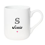 Kubek z dowolnym imieniem i literą