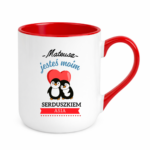 Kubek z dowolnymi imionami "Jesteś moim Serduszkiem''