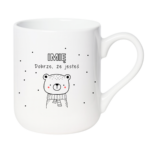 Kubek z dowolnym imieniem "Dobrze że jesteś"