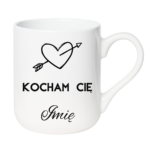 Kubek z dowolnym imieniem ,,Kocham Cię"