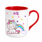 Kubek z dowolnym imieniem "Jednorożec"