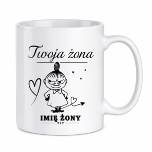 Kubek z dowolnym imieniem "Będę cię wk*rwiać do końca moich dni"