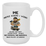 Kubek z dowolnym imieniem "Mistrz kostki i wódki"