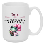 Kubek z dowolnym imieniem "Najfajniejsza szefowa"