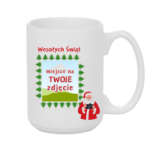 Kubek z dowolnym zdjęciem ,,Wesołych Świąt"