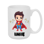 Kubek z dowolnym imieniem "Superbohater"