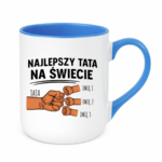 Kubek z dowolnymi imionami "Najlepszy tata na świecie"