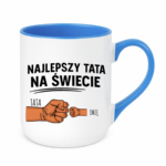 Kubek z dowolnym imieniem "Najlepszy tata na świecie"