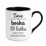 Kubek z dowolnym imieniem i dowolną liczbą lat doświadczenia "Boska"