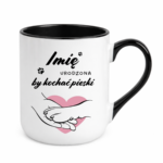 Kubek z dowolnym imieniem "Urodzona by kochać pieski"