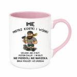 Kubek z dowolnym imieniem "Mistrz kostki i wódki"