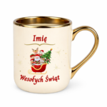 Kubek z dowolnym imieniem "Wesołych Świąt"