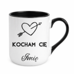 Kubek z dowolnym imieniem ,,Kocham Cię"