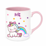 Kubek z dowolnym imieniem "Jednorożec"