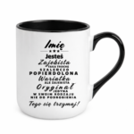 Kubek z dowolnym imieniem ,,Wariatka"