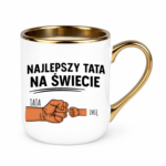 Kubek z dowolnym imieniem "Najlepszy tata na świecie"