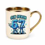Kubek z napisem "Six Seven"