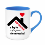 Kubek "Agnieszka z byle ch*jem nie mieszka !"