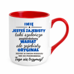 Kubek z dowolnym imieniem "Jesteś zajebista"