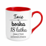 Kubek z dowolnym imieniem i dowolną liczbą lat doświadczenia "Boska"