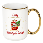 Kubek z dowolnym imieniem "Wesołych Świąt"