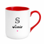 Kubek z dowolnym imieniem i literą