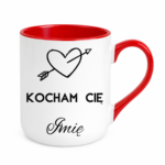 Kubek z dowolnym imieniem ,,Kocham Cię"