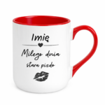 Kubek z dowolnym imieniem "Miłego dnia stara pizdo"
