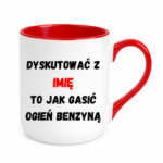 Kubek Personalizowany ,,Dyskutować" z imieniem