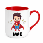 Kubek z dowolnym imieniem "Superbohater"