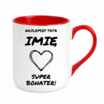 Kubek z dowolnym imieniem "Najlepszy tata"