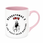 Kubek z dowolnym imieniem "Dyskutować z..."