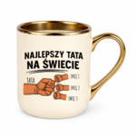 Kubek z dowolnymi imionami "Najlepszy tata na świecie"