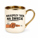 Kubek z dowolnym imieniem "Najlepszy tata na świecie"