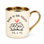 Kubek z dowolnymi imionami "Idealnie do siebie pasujemy"