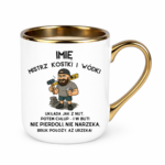 Kubek z dowolnym imieniem "Mistrz kostki i wódki"