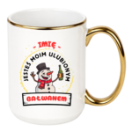 Kubek z dowolnym imieniem "Jesteś moim ulubionym bałwanem"